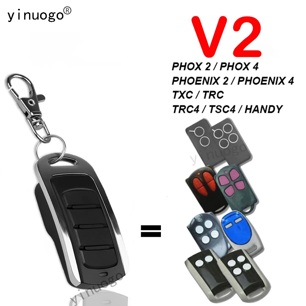 

V2 Remote Control V2 Phox 2 4 Phoenix 2 4 TRC TRC4 TSC4 HANDY Garage Door Command Opener 433.92mhz Gate Wireless Transmitter