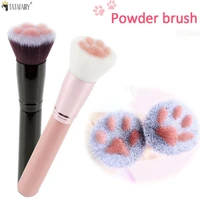 1pc makeup brushes cute cat claw paw cosmetic powder brush face blush professional cosmetics soft foundation make up tools