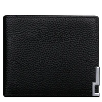 men classic style wallet leather male coin purses short gentleman money clip card holder mini men wallets