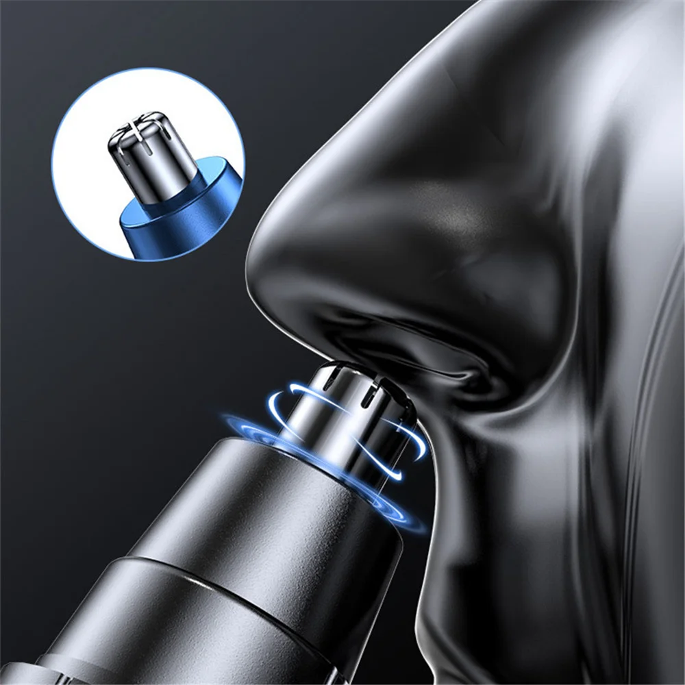 Electric Nose Hair Trimmers Portable Nose Ear Trimmer Hair Shaver Clipper Safety Removal Cleaner Nose Ear Rechargeable Clippers enlarge