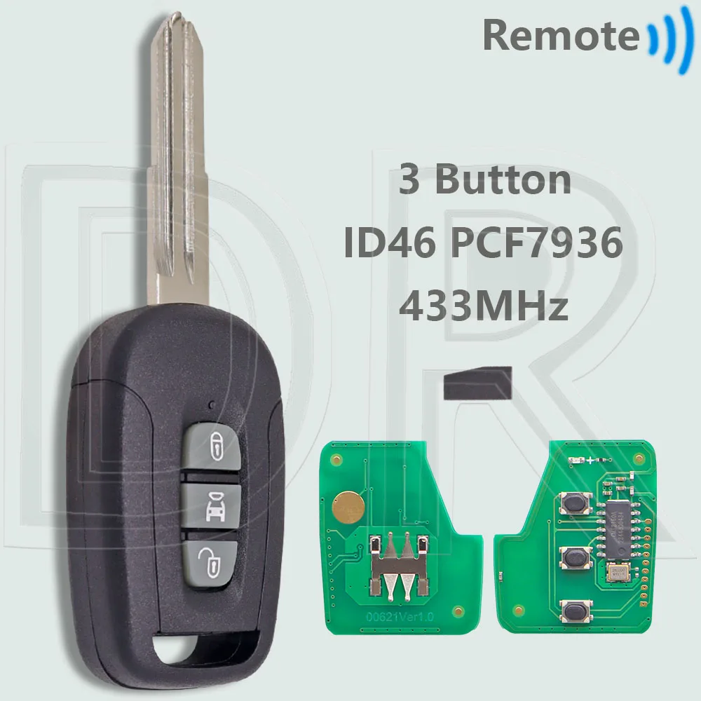 

DR OKA-150T/OKA-151T ID46 PCF7936 Чип 433,92 МГц Автомобильный ключ дистанционного управления для Chevrolet Holden 5 7 Captiva 2008-2013 Opel Antara