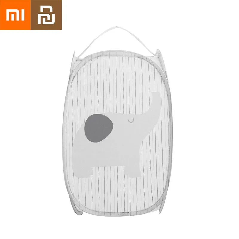 

NEW2022 Xiaomi Youpin Cartoon Foldable Dirty Clothes Basket Storage Toys Basket Dirty Clothes Basket Bathroom Laundry Basket