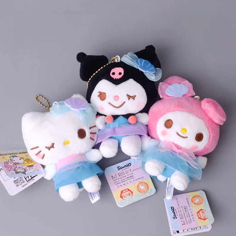 

Kawaii Hello Kitty Key Hang Sanrio Anime Card Melody Kuromi Cinnamoroll Funny toy Liontin Boneka Car Hang Key Girl Girl Prizes