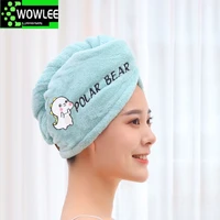women microfiber towel hair towel bath towels for adults home terry towels bathroom serviette de douche turban for drying hair