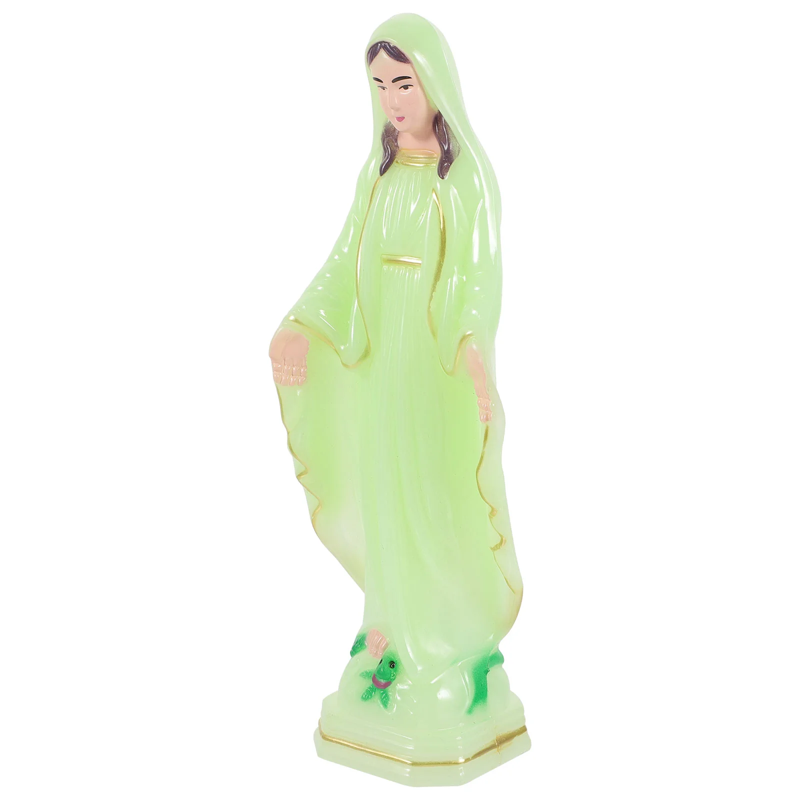 

Decor Statue Catholicism Adornment Church Decoration Plastic Virgin Mary Statue for Home Desktop