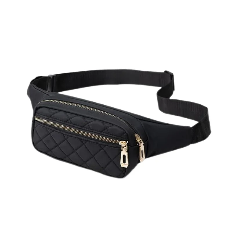Простая модная поясная сумка с ромбической вышивкой нагрудная женская