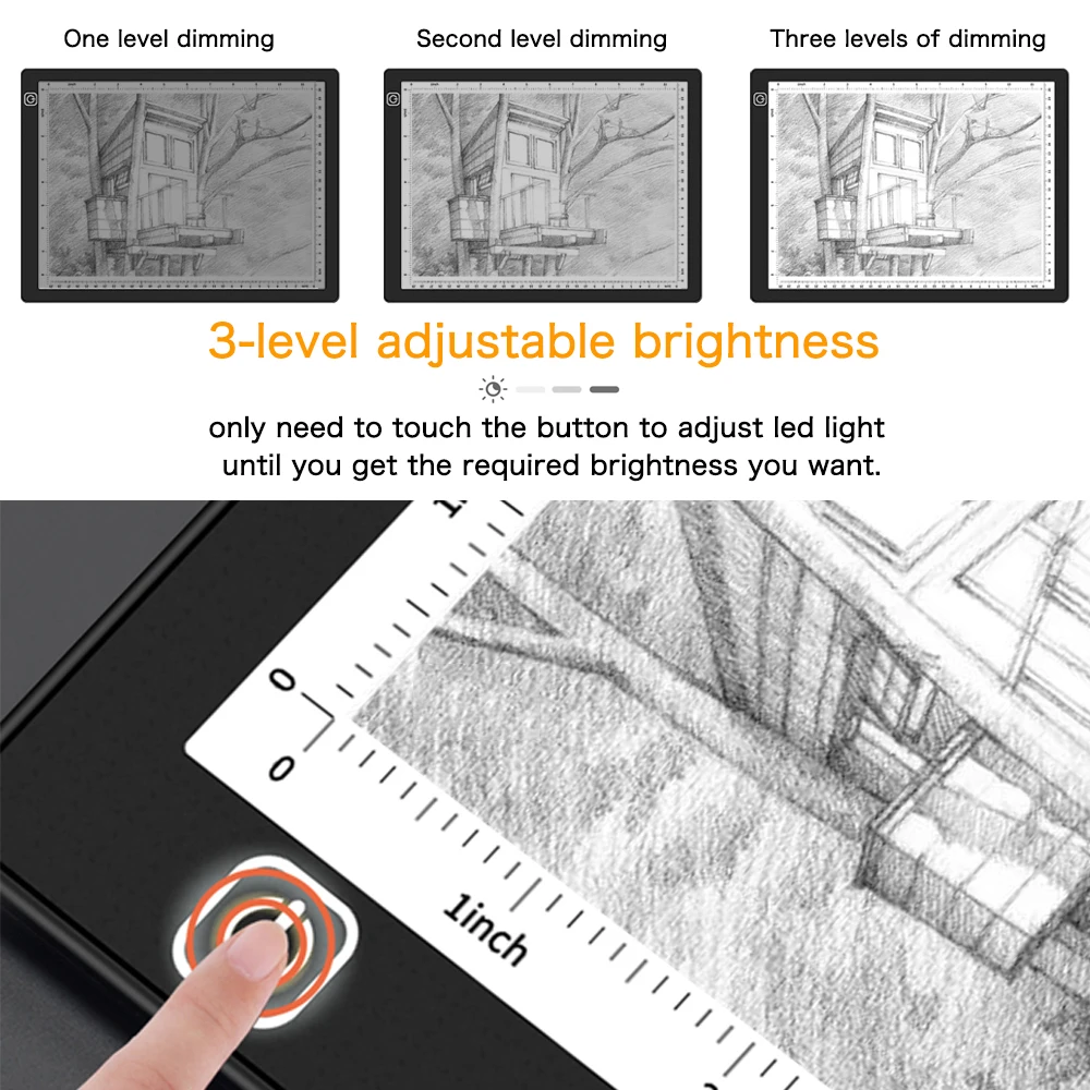 Доска для рисования с регулируемой яркостью 3 уровня