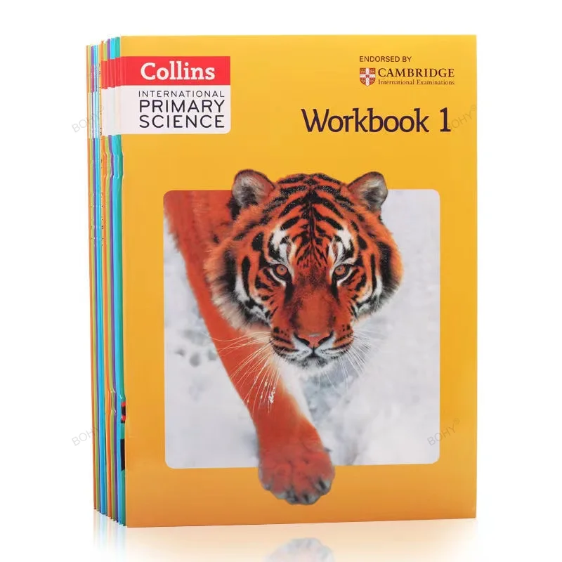 

12PCS Cambridge Collins International Primary Science Examinations Student's Book +Worklbook In English