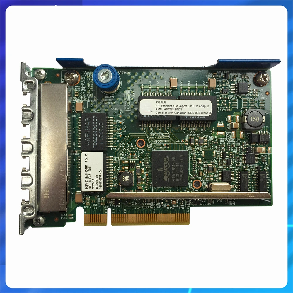 Original  For Server 331FLR 4-Port Gigabit Ethernet 1Gb 331 FLR Adapter 629135-B21 629133-001 634025-001 Expanding Board