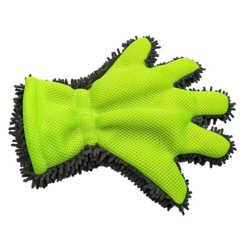 

G99F Soft Chenille Microfiber Wash Mitt Car Duster Window Cleaning Cloth Wax Detail Accessory Rag Sponge Brush Washable Glove