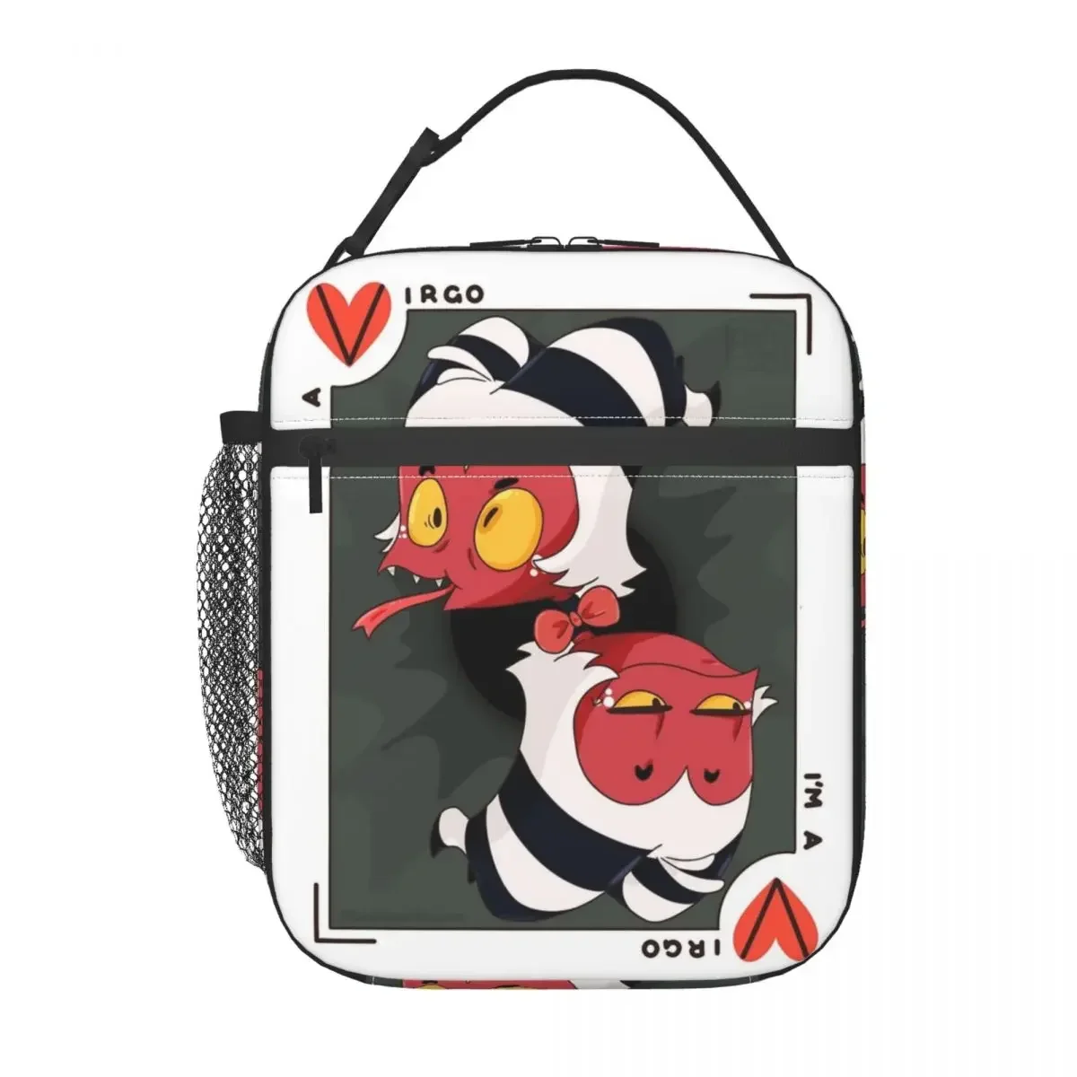 Изолированная сумка для ланча I'm A Virgo Moxxie Helluva-Boss школьная хранения еды