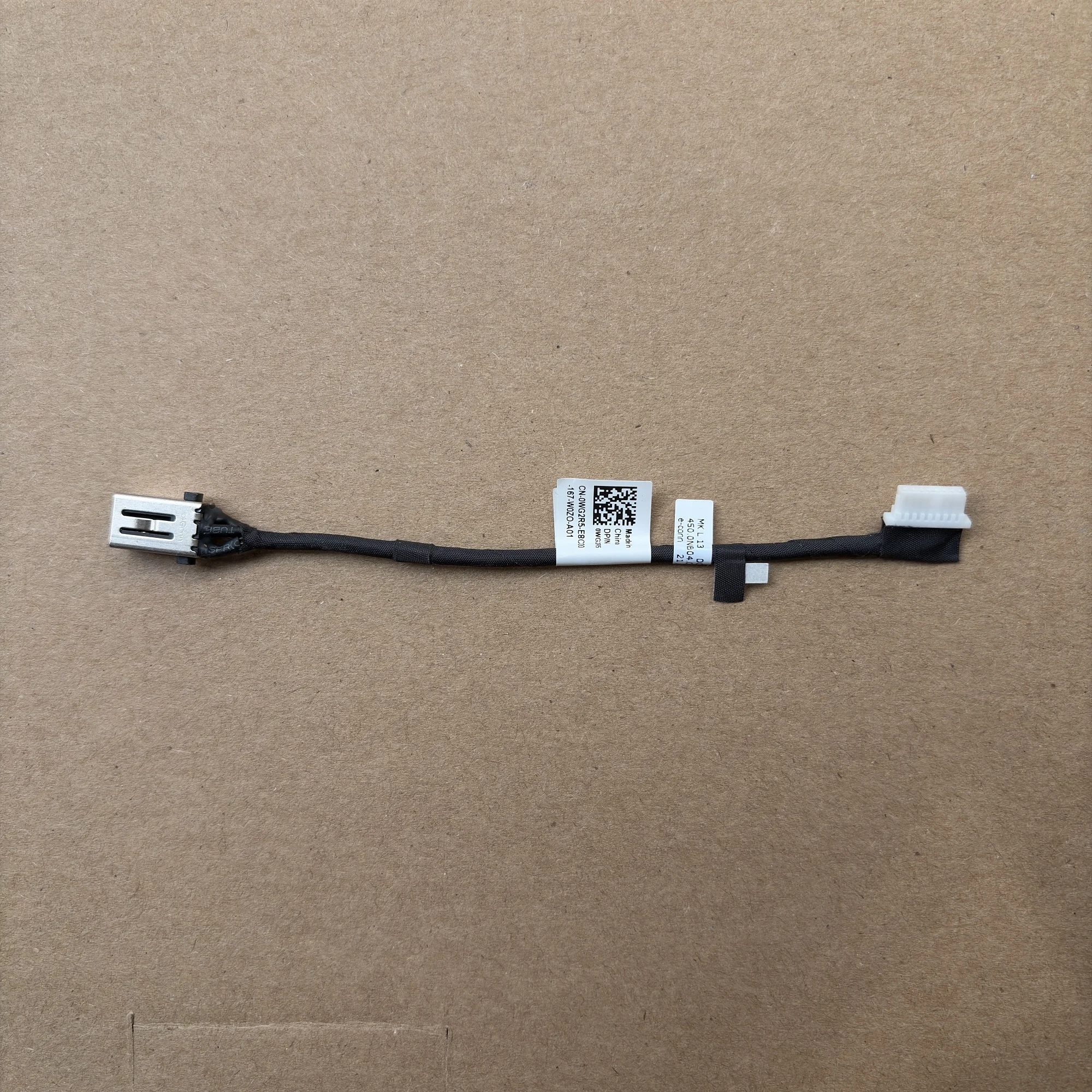 Для Dell Latitude 3320 DC: новый кабель-разъем питания (шлейф) WG2R5 0WG2R5 450.0nb04.0002 (art.: 3920da044a36a) - 3920da044a36a