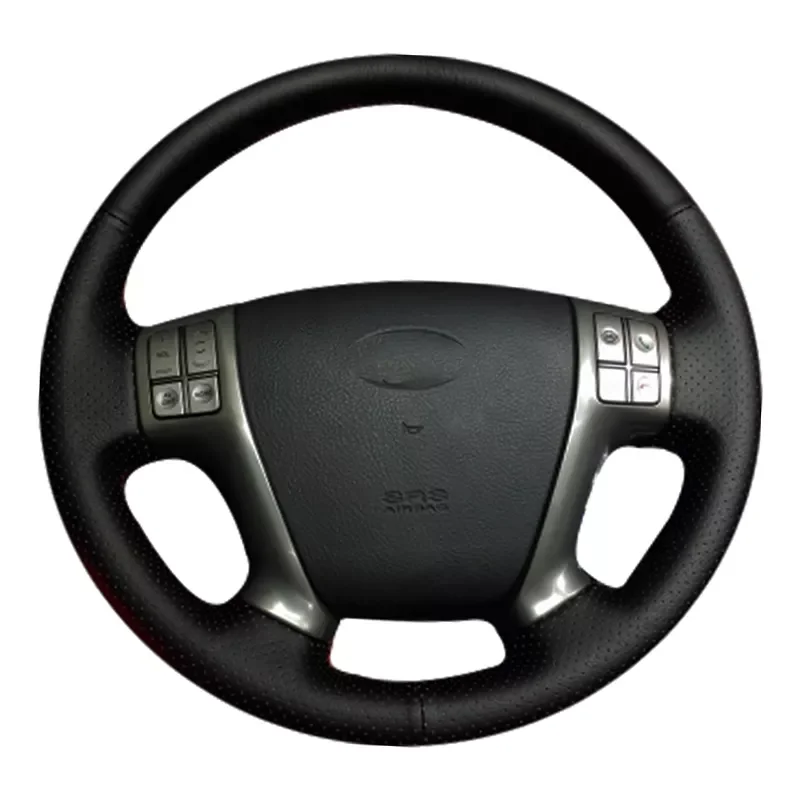 

Genuine Leather Car Steering Wheel Cover For Hyundai Veracruz 2007-2012 IX55 2007-2012 Cruz/ Protect Steering-wheel
