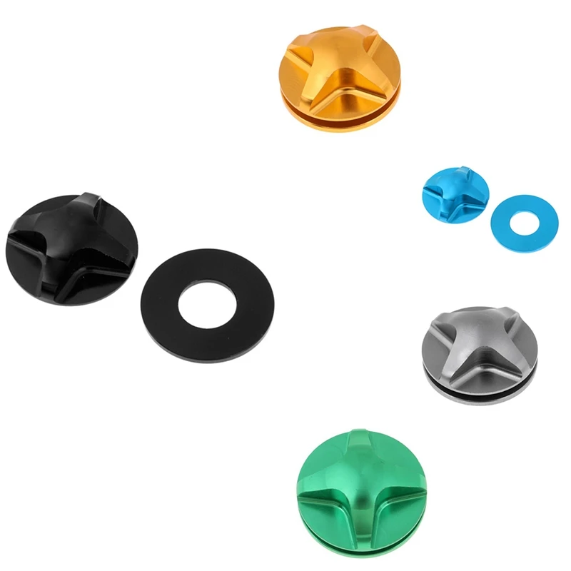 

Bicycle Fork Cover Front Gas Shoulder Caps Aluminum Alloy Nozzle for Mountain Ride Bikes Bicycle Front Fork