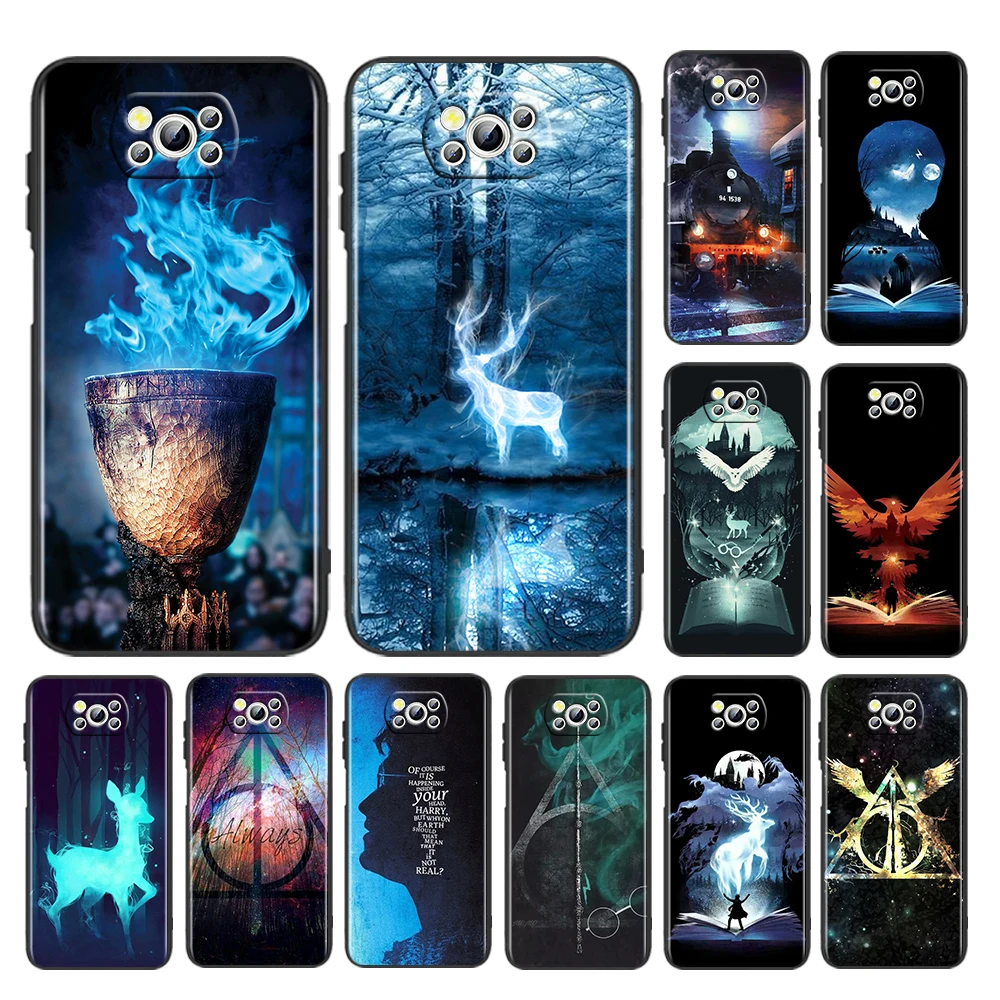 

Cartoon Potters Wand Harries HP Case For Xiaomi Mi Poco X4 X3 NFC F4 F3 GT M5 M5s M4 M3 Pro C40 C3 5G Soft TPU Black Phone Cover