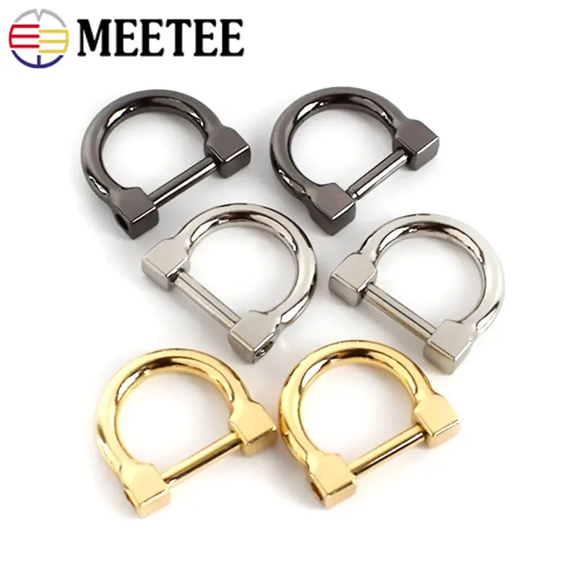 4/10 шт. 13 мм металлическая пряжка с D-образным кольцом съемная открытая застежка