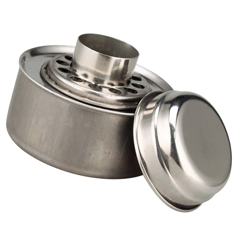 

1 Set Fuel Holder Stainless Steel Fuel Box Candlesticks Holders Wick