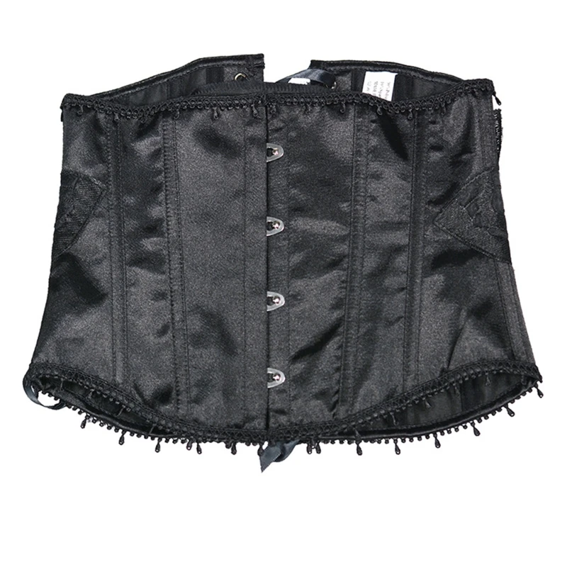 

Y166 Sexy Corset Underbust Women Elegant Corset Curve Shaper Modeling Strap Slimming Waist Belt Solid Color Corset Bustiers