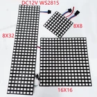 Гибкая панель WS2815 WS2812B 5050 RGB WS2811 IC 8*8 8*32 16*16, цифровой экран WS2812B, Светодиодная панель, световой индикатор DC5VDC12V