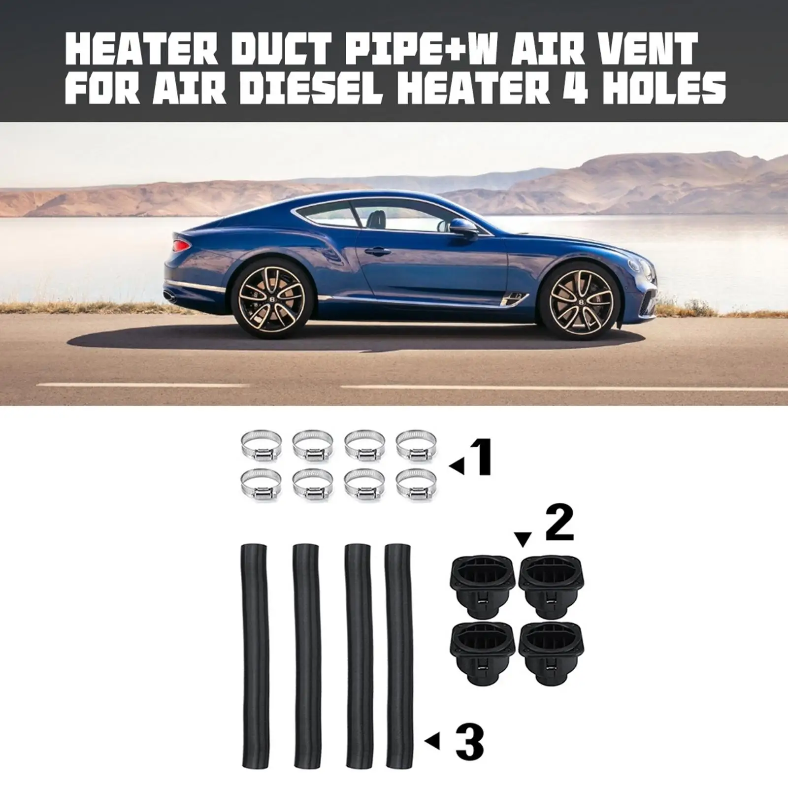 

mm Car Heater Duct Accessories for 4 Holes Car Truck Heater