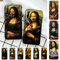 yinuoda funny mona lisa phone case for huawei honor 10 i 8x c 5a 20 9 10 30 lite pro voew 10 20 v30