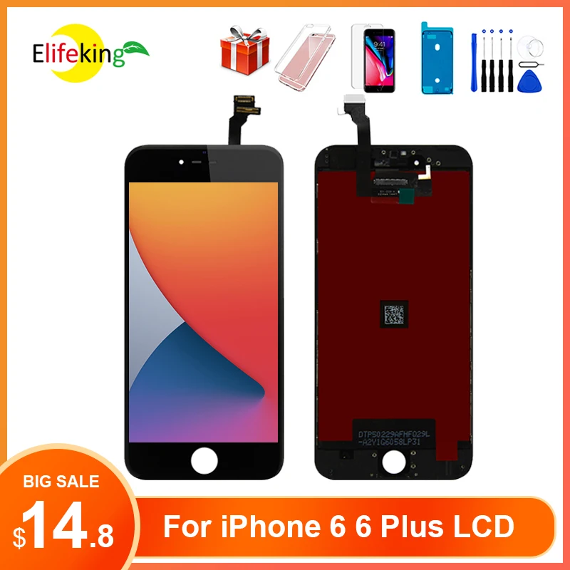 original oem lcd for iphone 6 6 plus lcd display touch screen pantalla digitizer assembly phone repair replacement with tools free global shipping