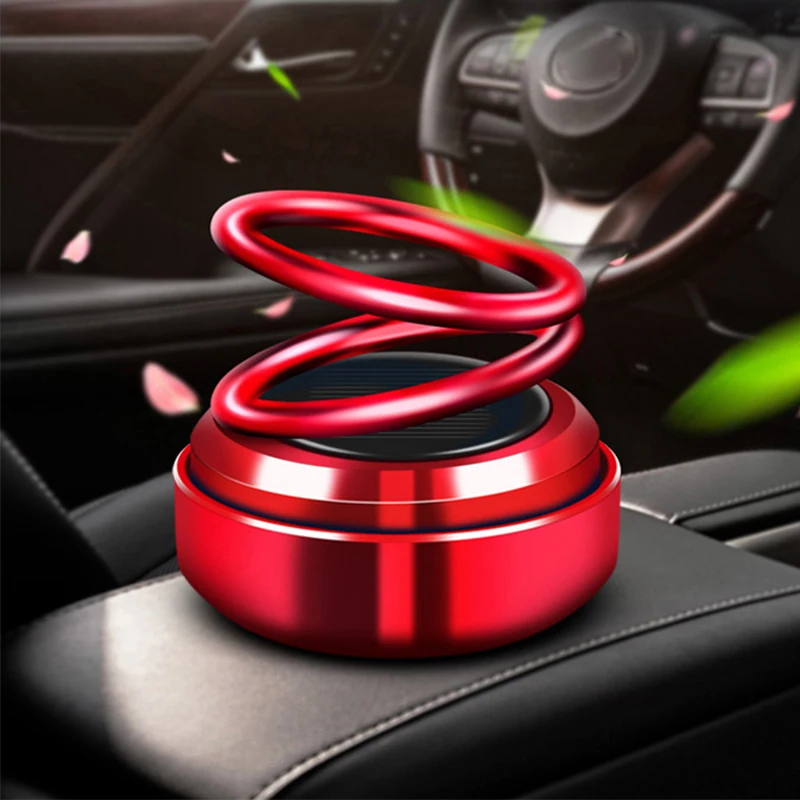 Car Aromatherapy Solar 360 Degree Rotation Car Air Freshener Perfume Fragrance Auto Aromatherapy Flavoring Car Interior Parfum
