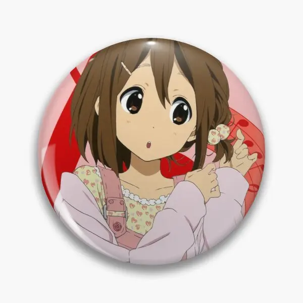 Anime K On Hirasawa Yui  Customizable Soft Button Pin Jewelry Gift Badge Lapel Pin Fashion Cartoon Funny Women Hat Clothes Lover