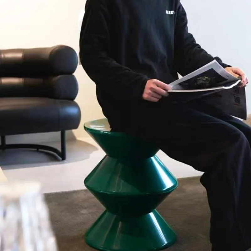 Простой современный низкий табурет для гостиной смены обуви скандинавский