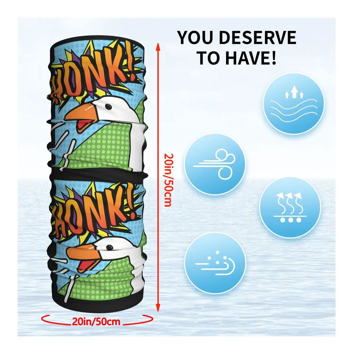 Поп Хонк! Шарф шейный платок маска для лица полиэстер