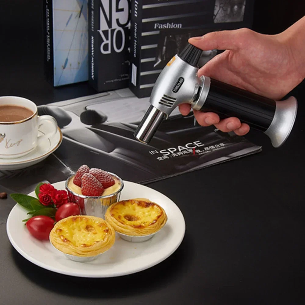 Газовая зажигалка для кухни инверторная ветрозащитная газовая с распылителем