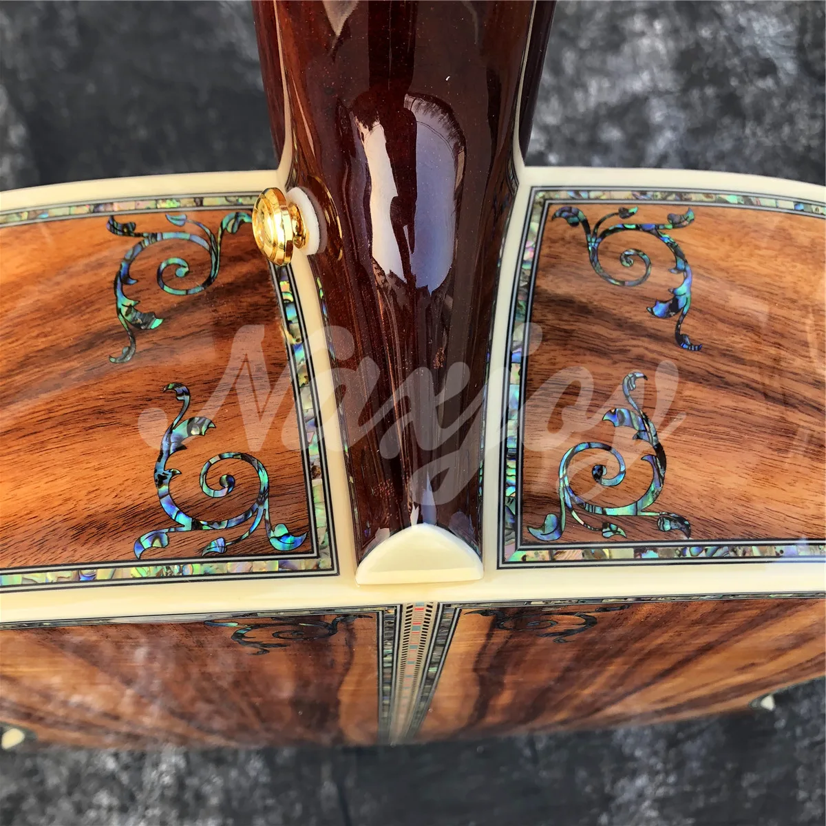 Акустическая гитара All Koa Wood 41 дюйм тип D настоящие цветы морского ушка гриф из