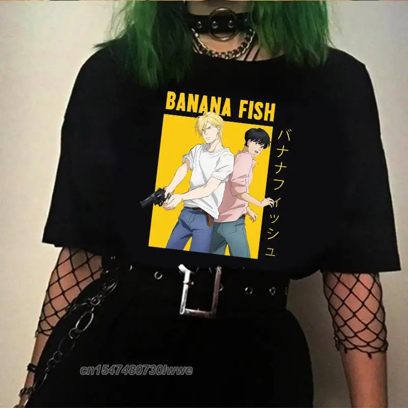 

Funny Japan Anime Banana Fish T Shirt Men Manga Man Unisex Streetwear T-Shirt Casual Tshirt Homme Hip Hop Top Tees Male