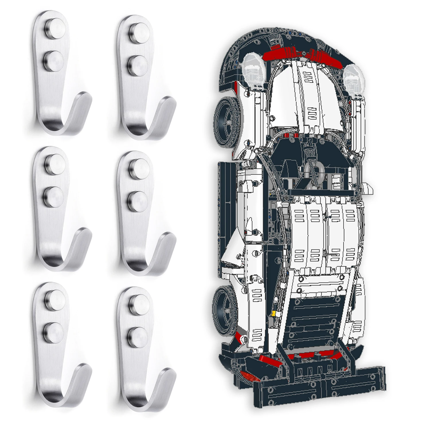 XGREPACK Товары Настенный крючок для Lego 42172 Mclaren P1 (42172 крючок)