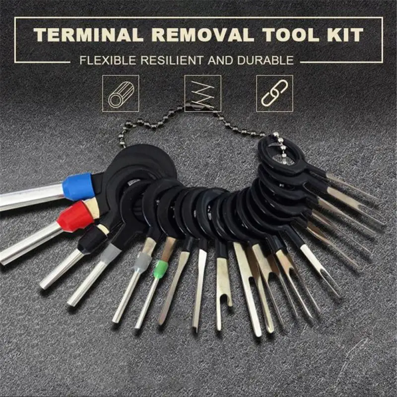 

NewCar Terminal Removal Terminal Tool Set Electrical Wiring Crimp Connector RemoverHand Tool Kit Car Disassembly Tool