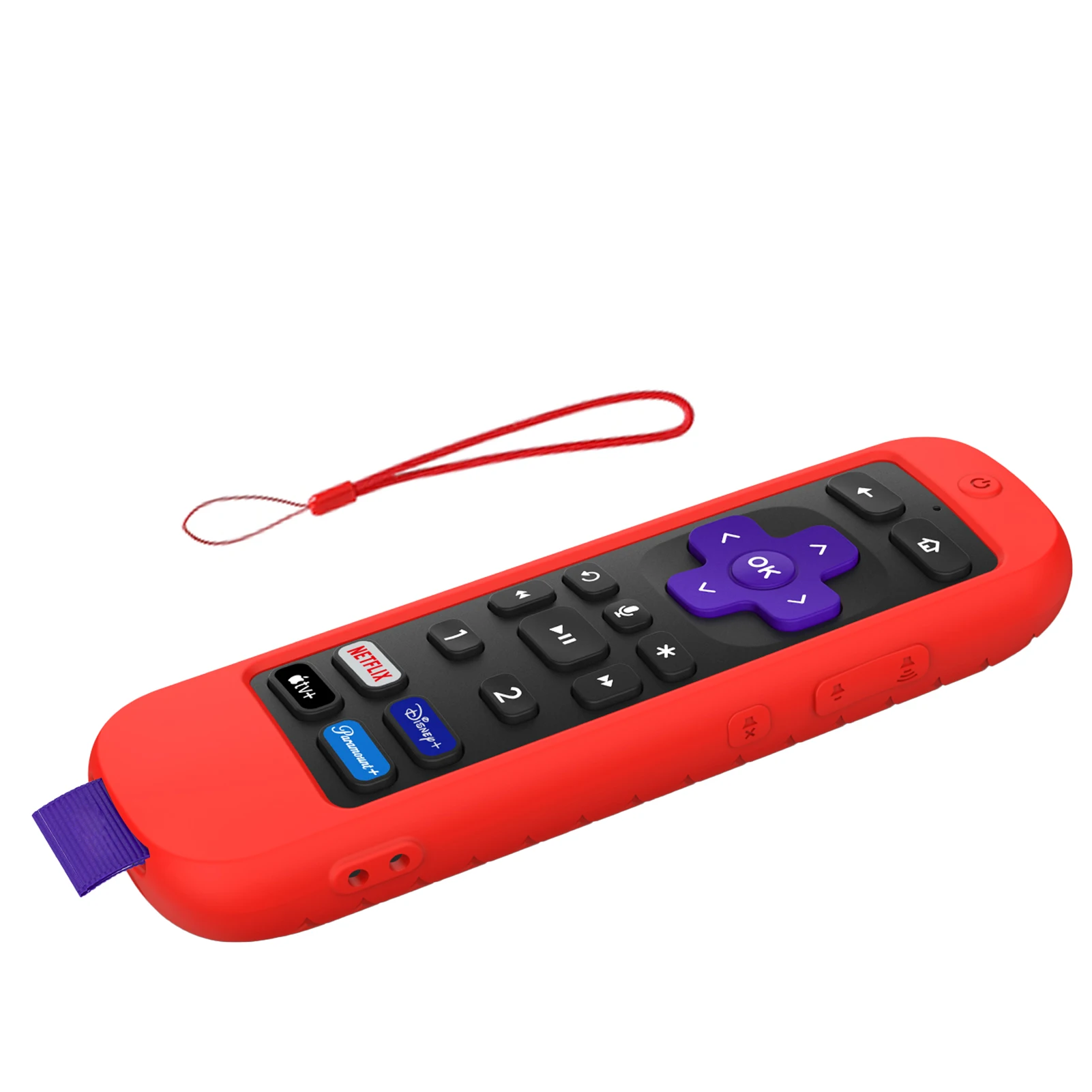 

Protective Silicone Remote Case ForROKU Ultra 2022 Anti-fall Anti Slip Washable Remote Control Cover For TV Remote Controller