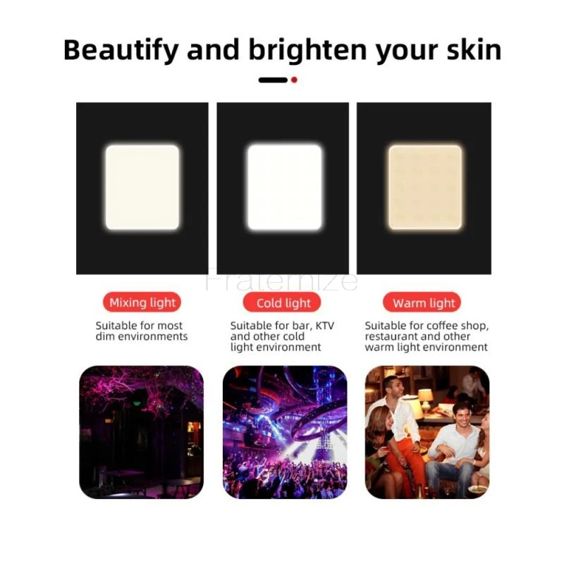 S21 selfie light phone case For Samsung Galaxy S21 Ultra s20 Plus Beauty Flash Case LED Selfie Ring Light Portable Fill Light