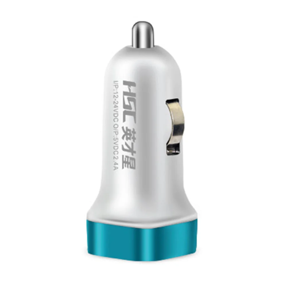 

Автомобильное зарядное устройство HSC 2.4A с двумя USB-портами, поддержка автомобильного рекордера, универсальное быстрое зарядное устройство ...