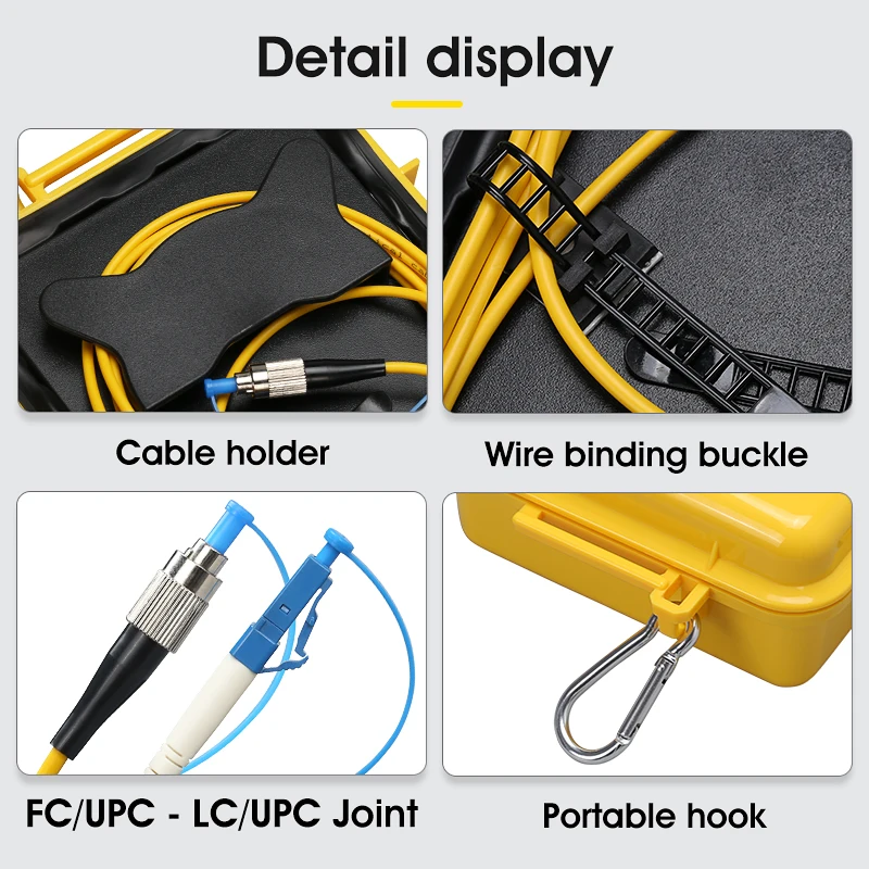 OTDR Optical Fiber Tester FC/UPC-LC/UPC Test Extension Cable Fiber Optic Jumper Box 500M 1000M 2000M