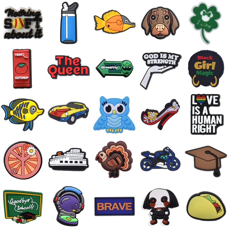 

Shoe Charms Para Pins Decorations for Crocs Men Wholesale Bulk Packs Shoes Accessories Women Charm Girl Gifts Set Jeans Boy Kids