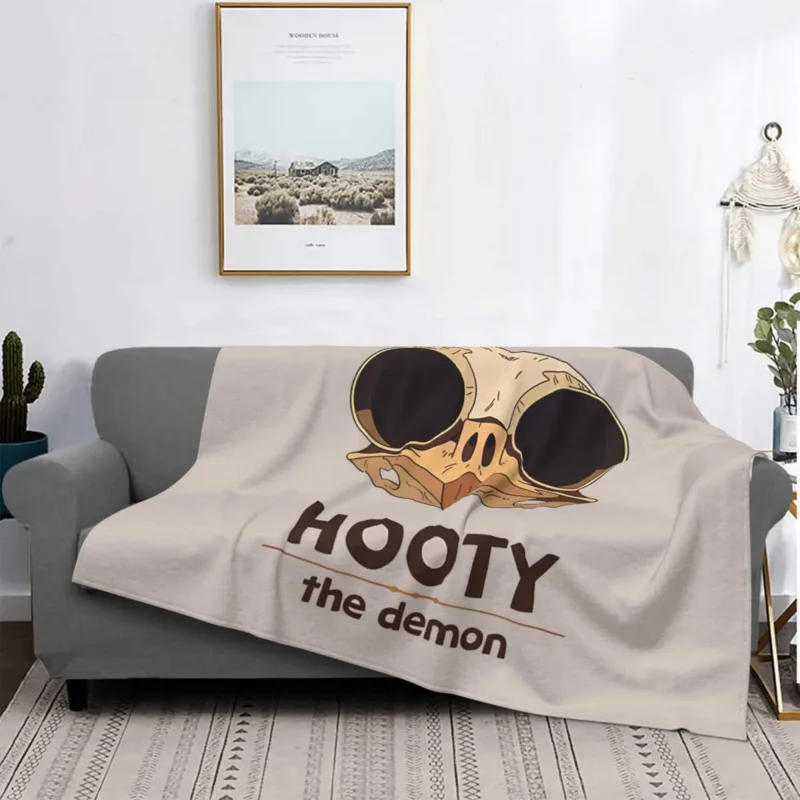 

Hooty Blanket The Owl House Cartoon Animation Flannel All Season Multifunction Thin Throw Blankets For bed Plush Thin Quilt