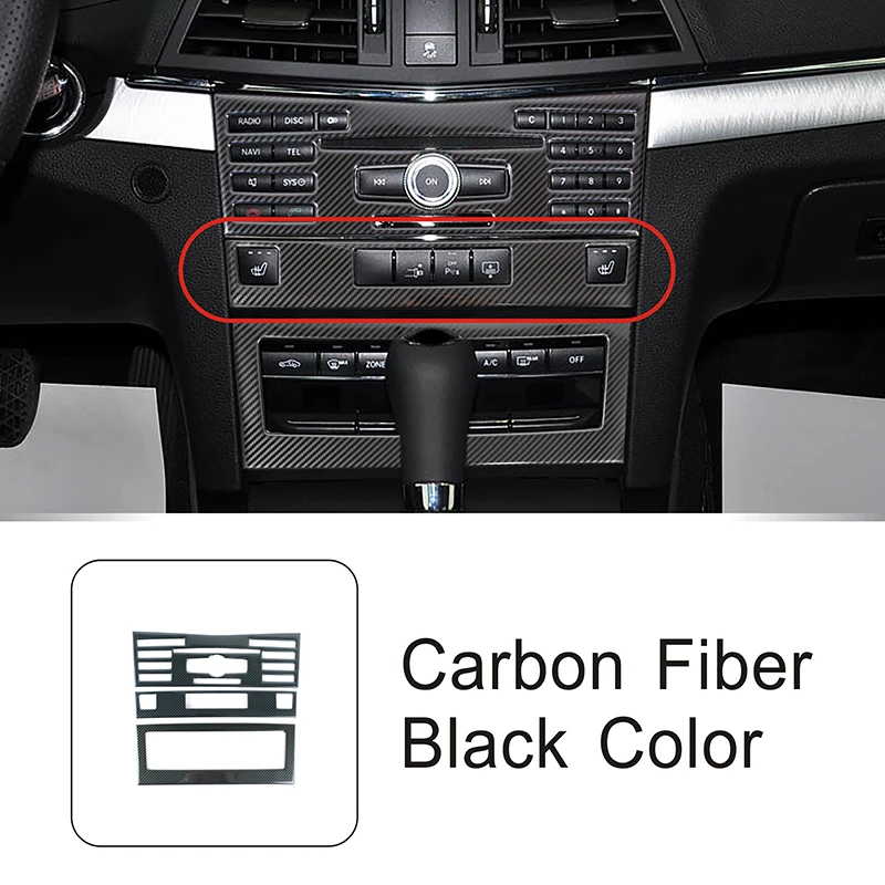 

Для Mercedes Benz E Class Coupe W207 C207 2009-2013 консоль CD Панель рамка карбоновый узор украшение отделка интерьер автомобильный аксессуар