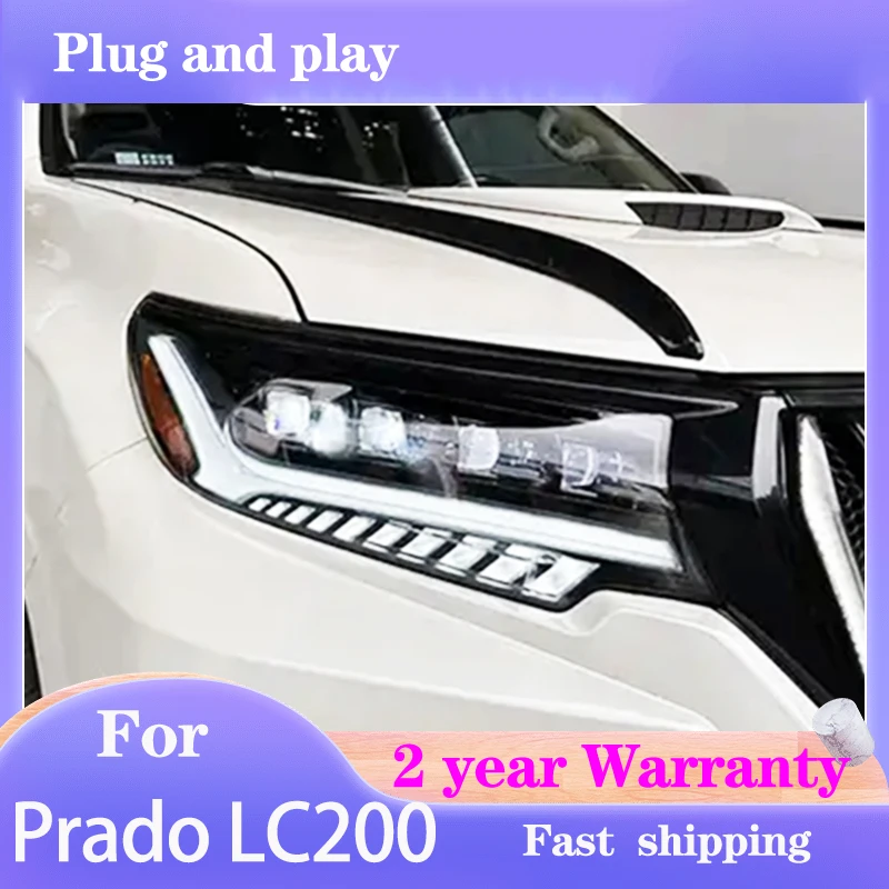 Автомобильный Стайлинг для Toyota Prado Head светильник 2018-2022 передняя фара LC200 DRL