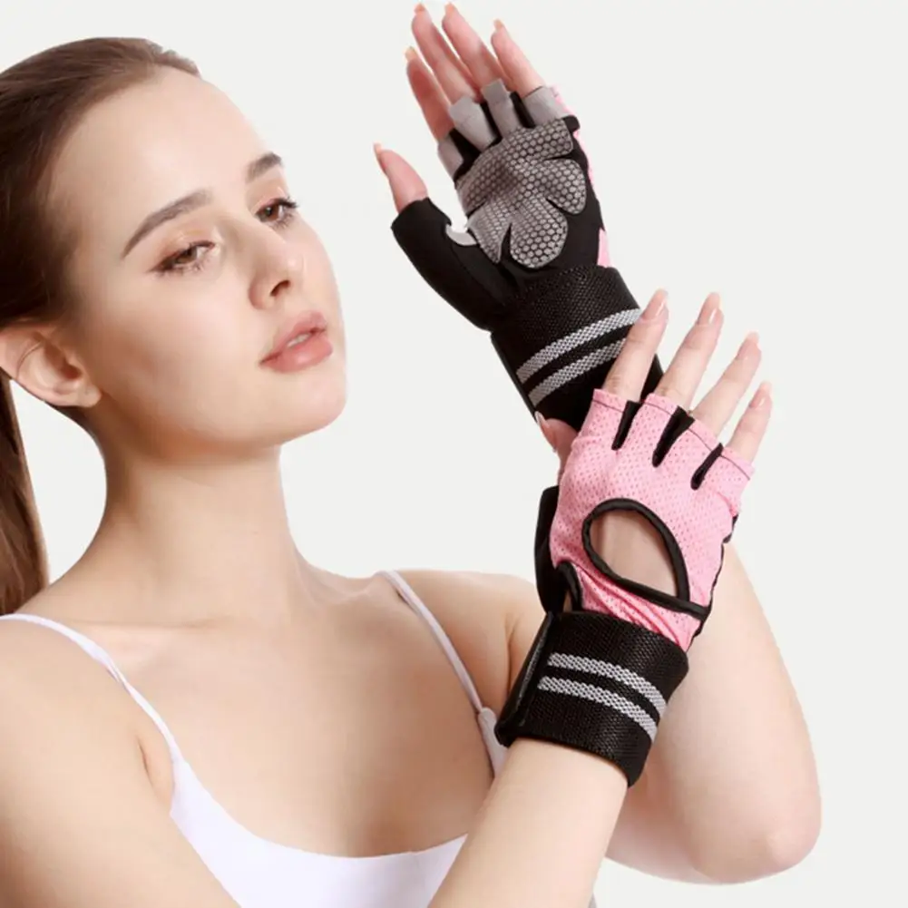 

Microfiber Gloves Non-slip Wear-resistant 2-In-1 Multipurpose Fitness Gloves Training Gloves Fitness Gloves 1 Pair