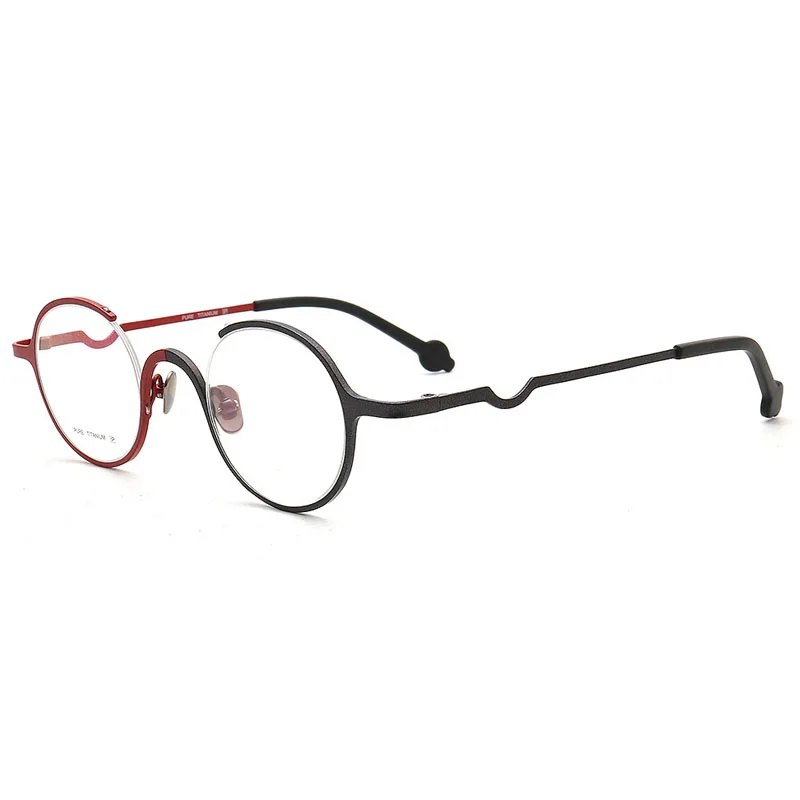 Новинка круглые сверхлегкие очки двойного цвета в итальянском стиле чистые