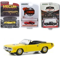 diecast 164 scale plymouth road runner model car 1970 hemi cuda conv alloy play vehicle adult collection display gifts for boy