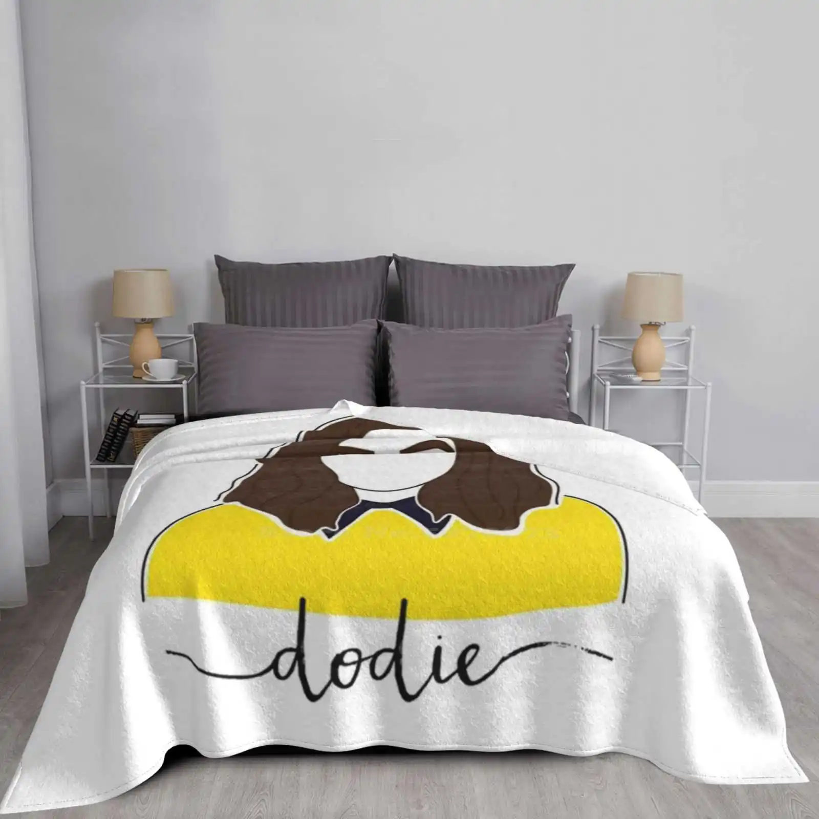 Портрет Dodie Clark (Doddle) модное мягкое теплое фланелевое одеяло с переплетением Youtube