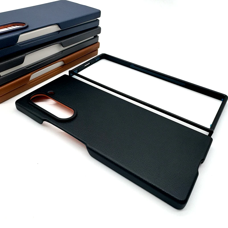 Кожаный чехол для Samsung Galaxy Z Fold 6 Kindsuit роскошный высококачественный из экокожи Fold6