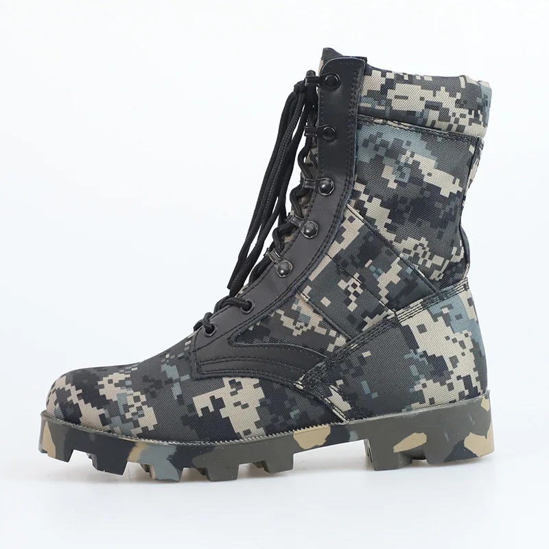 

Jungle camouflage training boots outdoor sports training boots high-top breathable mountaineering camping desert boots H962