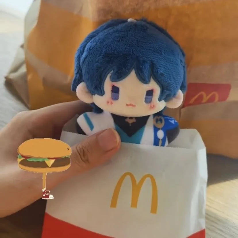 

Аниме Genshin Impact balladeer10 см, плюшевая хлопковая кукла, Морская звезда, Фотосумка, подвеска, косплей, подарок на день рождения